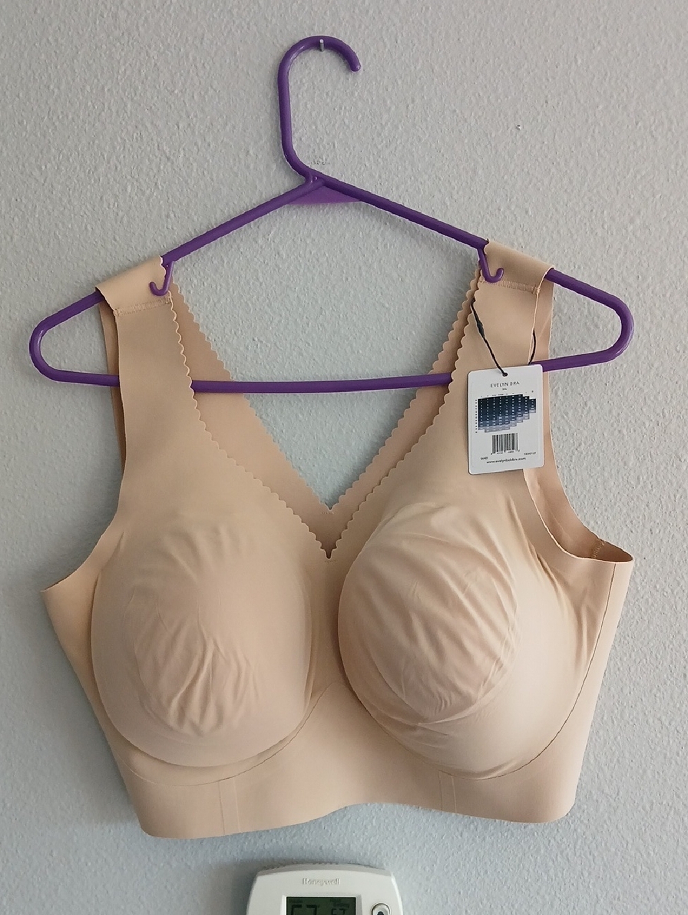 Nwt Evelyn & Bobbie Evelyn Bra 3xl Seamless Comfort Wireless Bra - Nude